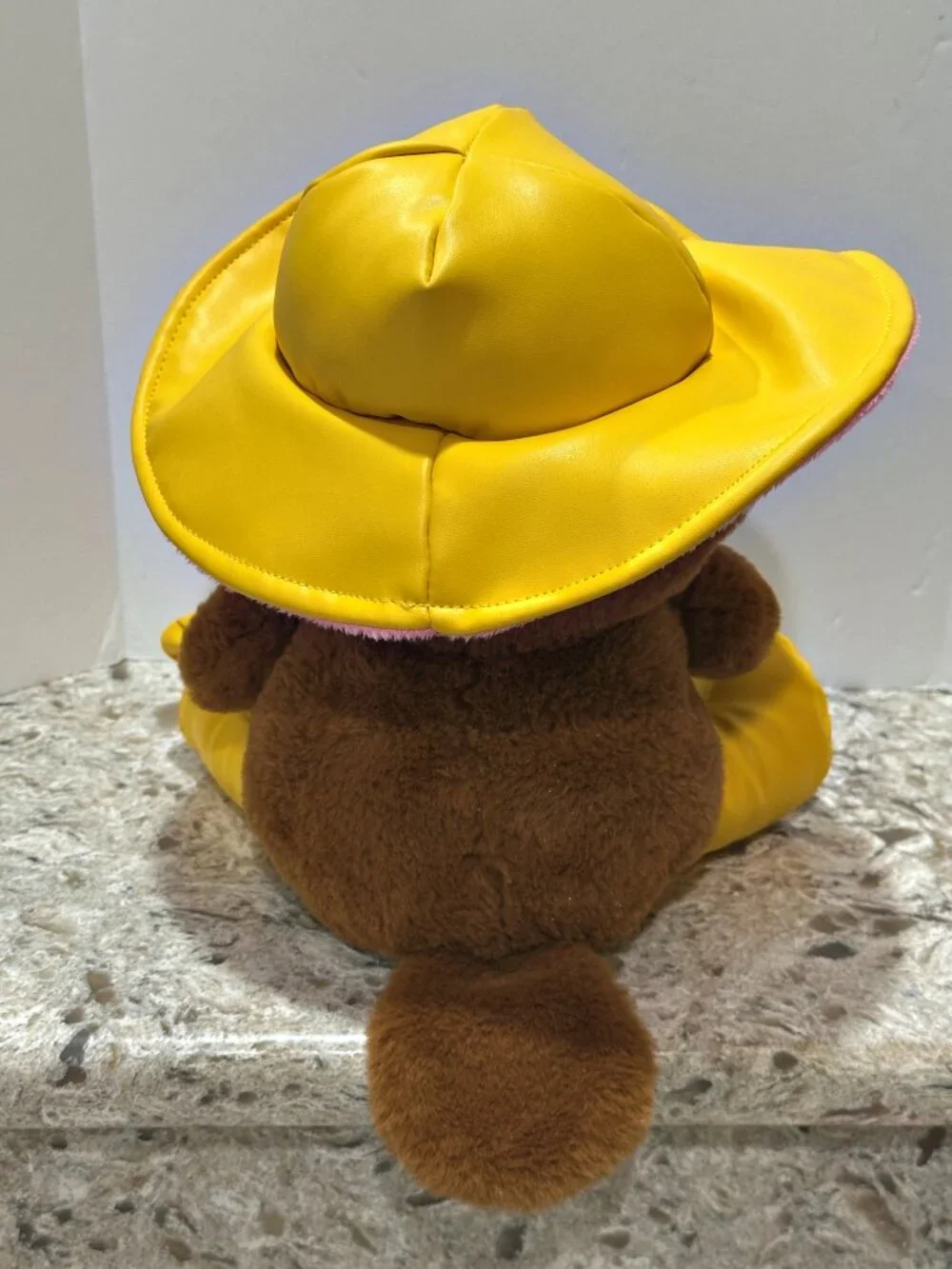 Walgreens HugMe Platypus Plush in Yellow Rain Outfit 11 Inch Stuffed Animal Toy